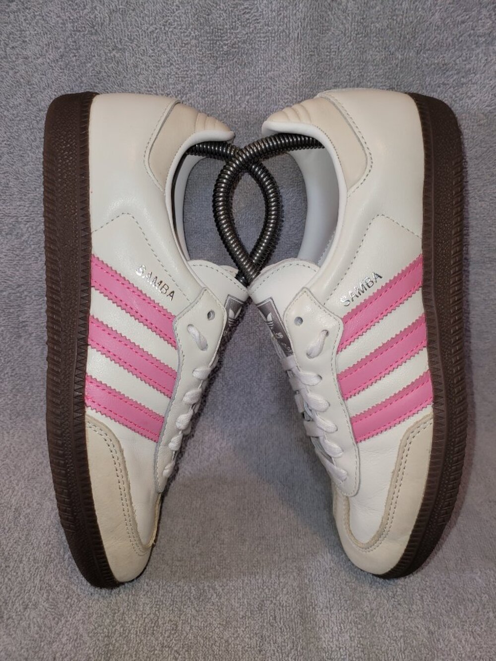 Adidas Samba OG Women’s Size 7.5 US Lucid Pink/Cloud White Gum Shoes IG1962 - Picture 7 of 16